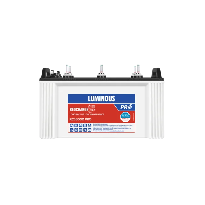 Luminous RC 16000 PRO Inverter Battery Red Charger Pro– 135Ah