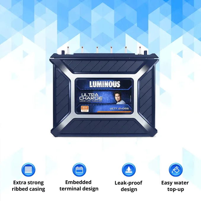 Luminous UCTT 24066 Inverter Battery – 180Ah - Image 2