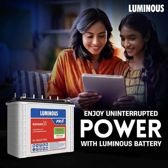 Luminous RC 18000 PRO Inverter Battery – 150Ah - Image 4