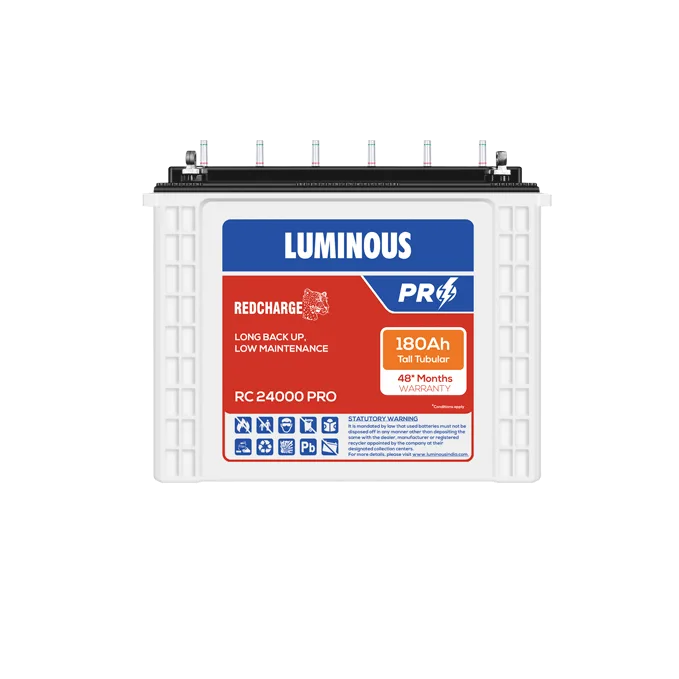 Luminous RC 24000 PRO Inverter Battery – 180Ah