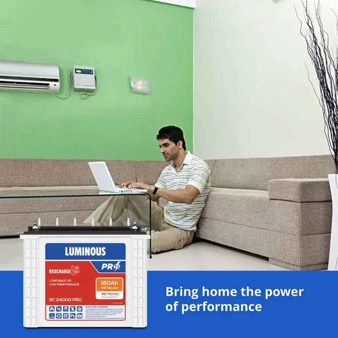 Luminous RC 24000 PRO Inverter Battery – 180Ah - Image 3