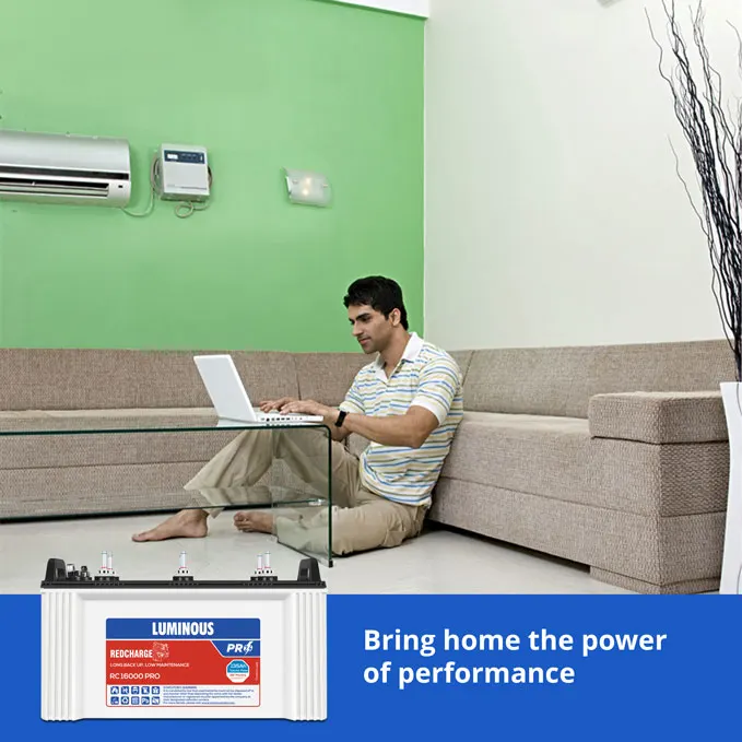 Luminous RC 16000 PRO Inverter Battery Red Charger Pro– 135Ah - Image 3