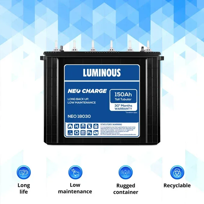 Luminous NEO 18030 Inverter Battery – 150Ah - Image 2
